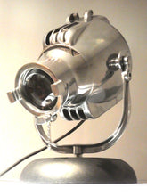 VINTAGE STRAND THEATRE SPOT LIGHT DESK LAMP 50s EAMES FILM RETRO ALESSI SILVER - The Vintage Lighting Company LTD