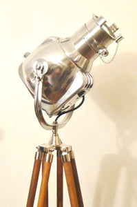 VINTAGE MOVIE THEATRE SPOT LIGHT ANTIQUE FLOOR LAMP EAMES STRAND LONDON 23 123 - The Vintage Lighting Company LTD