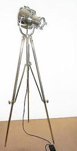 1950's VINTAGE THEATRE FLOOR LAMP BY STRAND OF LONDON ON METAL TRIPOD - The Vintage Lighting Company LTD