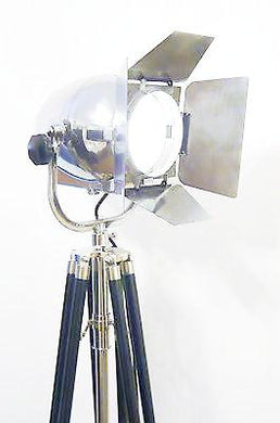 Vintage Theatre Lighting Industrial Antique Lamp Tripod Floor Light