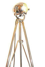 1950's VINTAGE THEATRE FLOOR LAMP BY STRAND OF LONDON ON METAL TRIPOD - The Vintage Lighting Company LTD