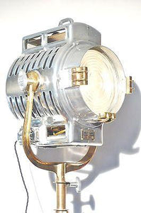 MOLE RICHARDSON 1930'S HOLLYWOOD FILM LIGHT ON ORIGINAL ROLLING STAND - The Vintage Lighting Company LTD