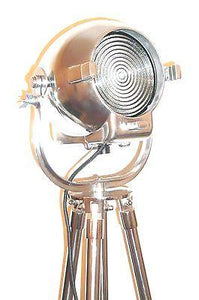 1950's VINTAGE THEATRE FLOOR LAMP BY STRAND OF LONDON ON METAL TRIPOD - The Vintage Lighting Company LTD