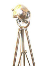 1950's VINTAGE THEATRE FLOOR LAMP BY STRAND OF LONDON ON METAL TRIPOD - The Vintage Lighting Company LTD