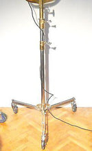 MOLE RICHARDSON 1930'S HOLLYWOOD FILM LIGHT ON ORIGINAL ROLLING STAND - The Vintage Lighting Company LTD