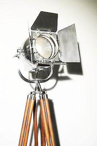 1950'S VINTAGE BRITISH THEATRE LIGHT WITH BARN DOORS BY STRAND OF LONDON - PICCADILLY THEATRE - The Vintage Lighting Company LTD