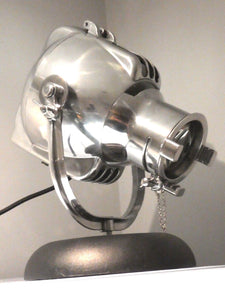 VINTAGE STRAND THEATRE SPOT LIGHT DESK LAMP 50s EAMES FILM RETRO ALESSI SILVER - The Vintage Lighting Company LTD