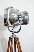 1950'S VINTAGE THEATRE LAMP FLOOR LIGHT ART DECO SILVER MID CENTURY STRAND RETRO - The Vintage Lighting Company LTD