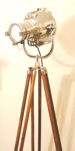 VINTAGE MOVIE THEATRE SPOT LIGHT ANTIQUE FLOOR LAMP EAMES STRAND LONDON 23 123 - The Vintage Lighting Company LTD