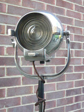 1950'S VINTAGE THEATRE LIGHT BY STRAND OF LONDON ON A CAST METAL FLOOR LAMP STAND - The Vintage Lighting Company LTD