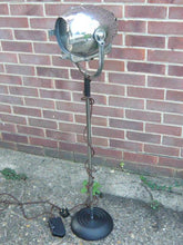 1950'S VINTAGE THEATRE LIGHT BY STRAND OF LONDON ON A CAST METAL FLOOR LAMP STAND - The Vintage Lighting Company LTD