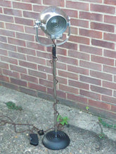 1950'S VINTAGE THEATRE LIGHT BY STRAND OF LONDON ON A CAST METAL FLOOR LAMP STAND - The Vintage Lighting Company LTD