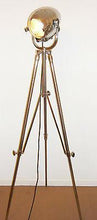 1950's VINTAGE THEATRE FLOOR LAMP BY STRAND OF LONDON ON METAL TRIPOD - The Vintage Lighting Company LTD