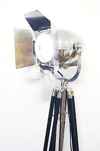 1950'S VINTAGE BRITISH THEATRE LIGHT WITH BARN DOORS BY STRAND OF LONDON - PICCADILLY THEATRE - The Vintage Lighting Company LTD